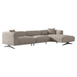 Sofa Hoxton 3-Sitzer + Lounge rechts (Be Trendy 01 Nature) - ZEN ZONE Furniture