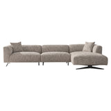 Sofa Hoxton 3-Sitzer + Lounge rechts (Be Trendy 01 Nature) - ZEN ZONE Furniture