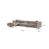 Sofa Hoxton 3-Sitzer + Lounge links (Be Lovely 170 Beige) - ZEN ZONE Furniture