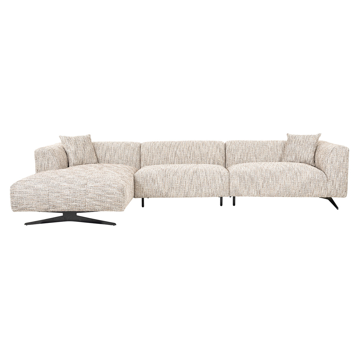 Sofa Hoxton 3-Sitzer + Lounge links (Be Trendy 01 Nature) - ZEN ZONE Furniture