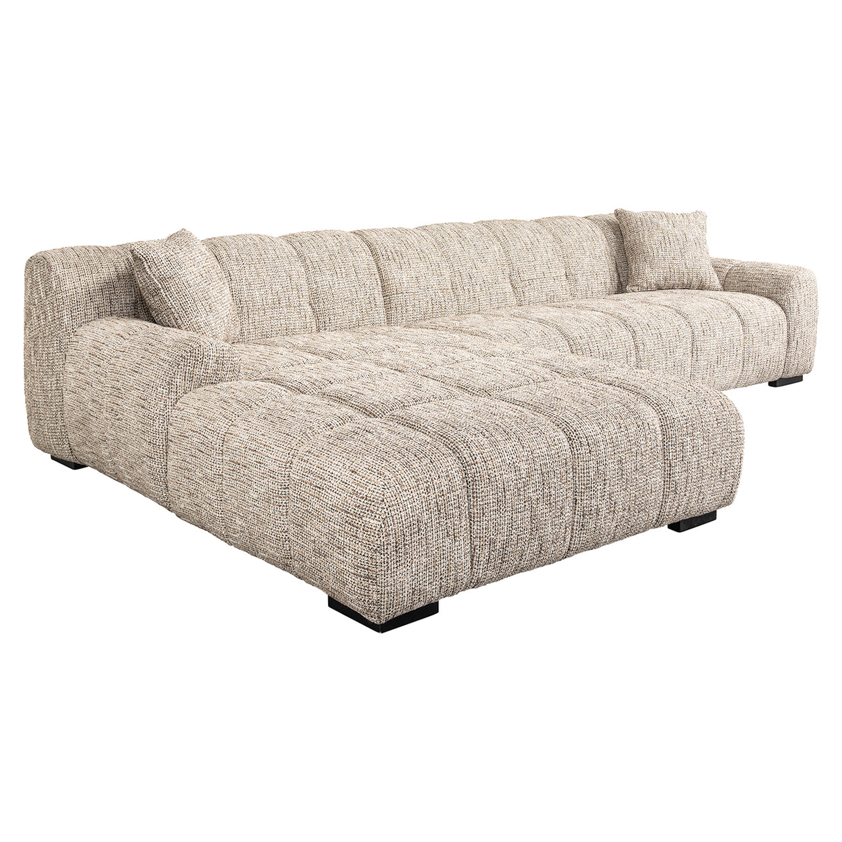 Sofa Hazel 3-Sitzer + Lounge links trendy nature (Be Trendy 01 Nature) - ZEN ZONE Furniture