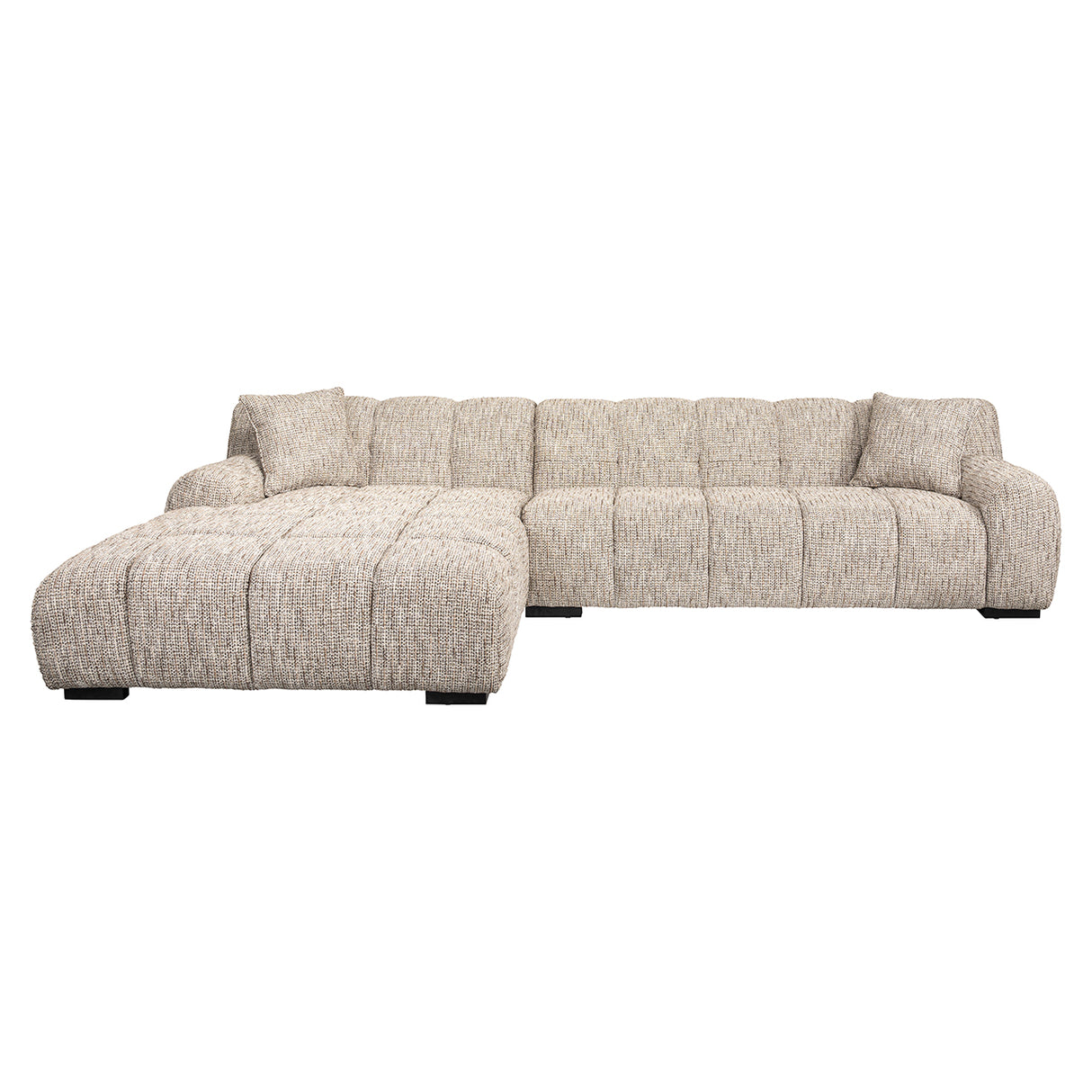 Sofa Hazel 3-Sitzer + Lounge links trendy nature (Be Trendy 01 Nature) - ZEN ZONE Furniture