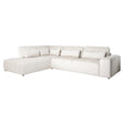 Couch Lund 3 Sitzer + Ottomane links cream fusion (Fusion cream 02) - ZEN ZONE