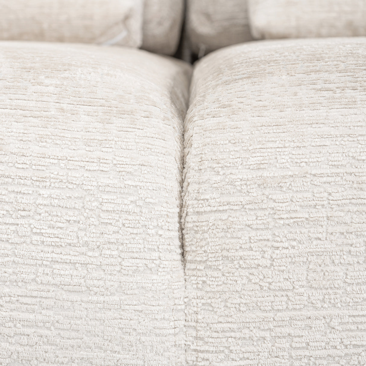 Couch Lund 3 Sitzer + Ottomane links cream fusion (Fusion cream 02) - ZEN ZONE