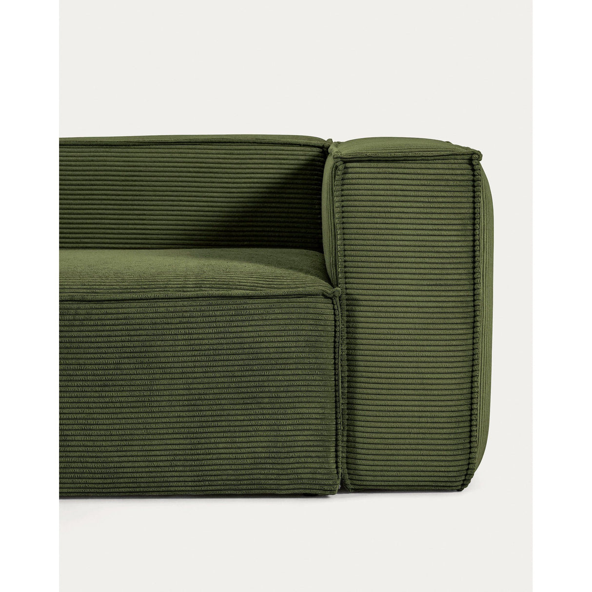 Blok 3-Sitzer-Sofa breiter Cord grün 240 cm - ZEN ZONE