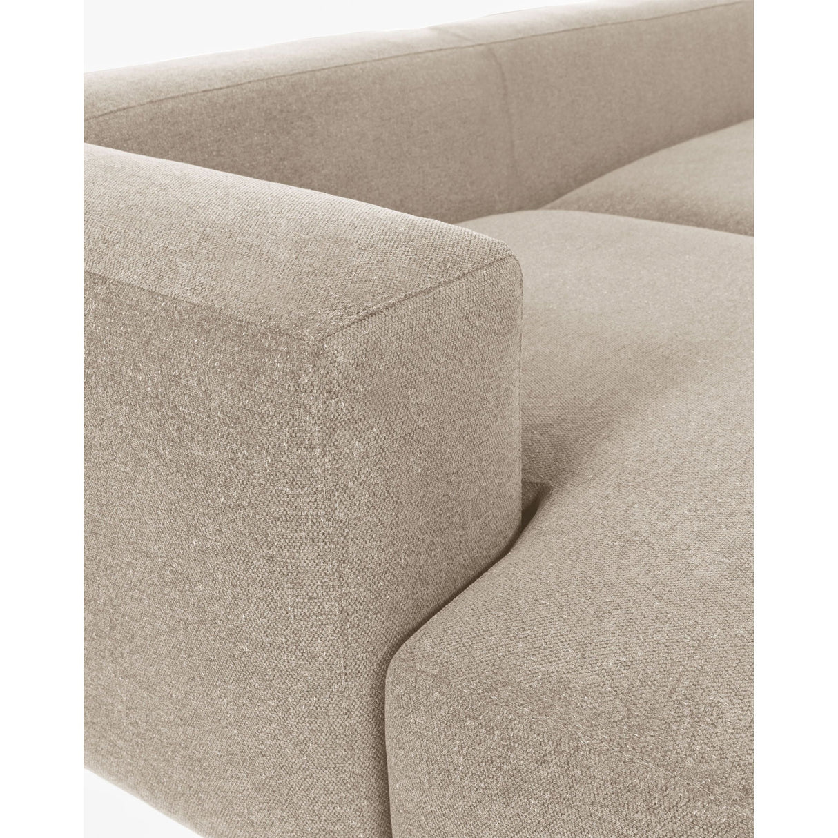 Blok 4-Sitzer Sofa mit Chaiselongue links beige 330 cm - ZEN ZONE