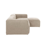 Blok 4-Sitzer Sofa mit Chaiselongue rechts beige 330 cm - ZEN ZONE