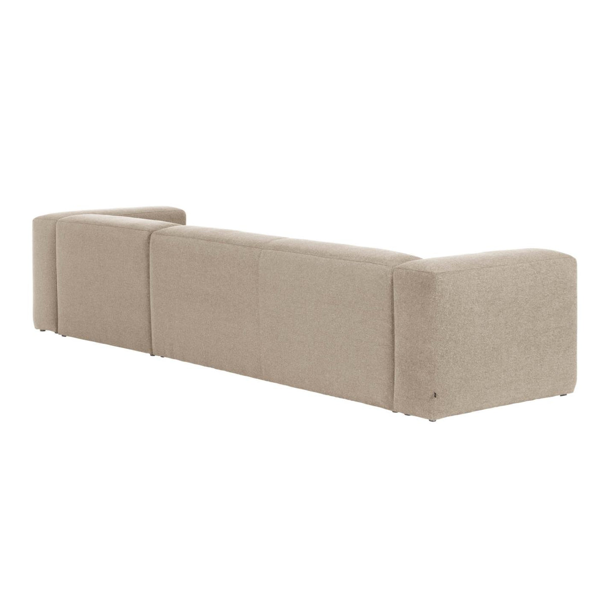 Blok 4-Sitzer Sofa mit Chaiselongue rechts beige 330 cm - ZEN ZONE