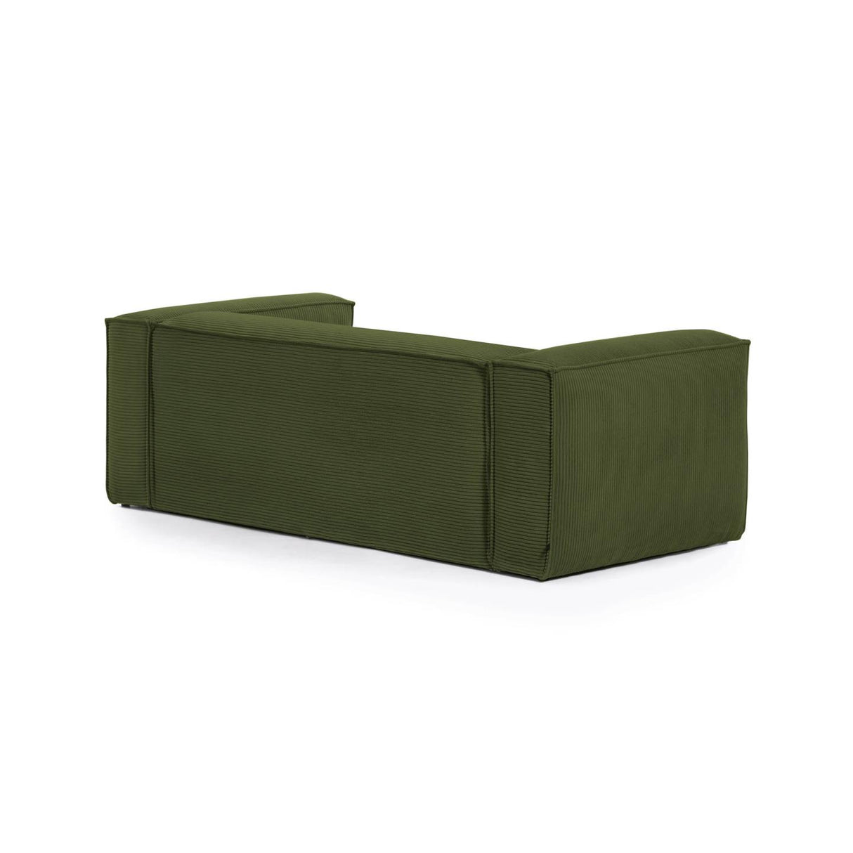 Blok 2-Sitzer-Sofa mit Chaiselongue rechts breiter Cord grün 240 cm - ZEN ZONE