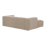 Blok 2-Sitzer Sofa mit Chaiselongue links beige 240 cm - ZEN ZONE