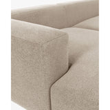 Blok 2-Sitzer Sofa mit Chaiselongue links beige 240 cm - ZEN ZONE