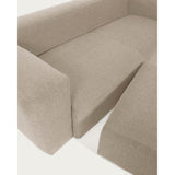 Blok Pouf beige 90 x 70 cm - ZEN ZONE