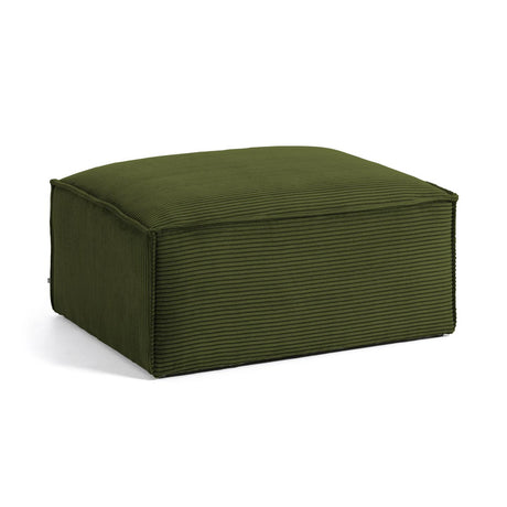 Blok Pouf breiter Cord grün 90 x 70 cm - ZEN ZONE