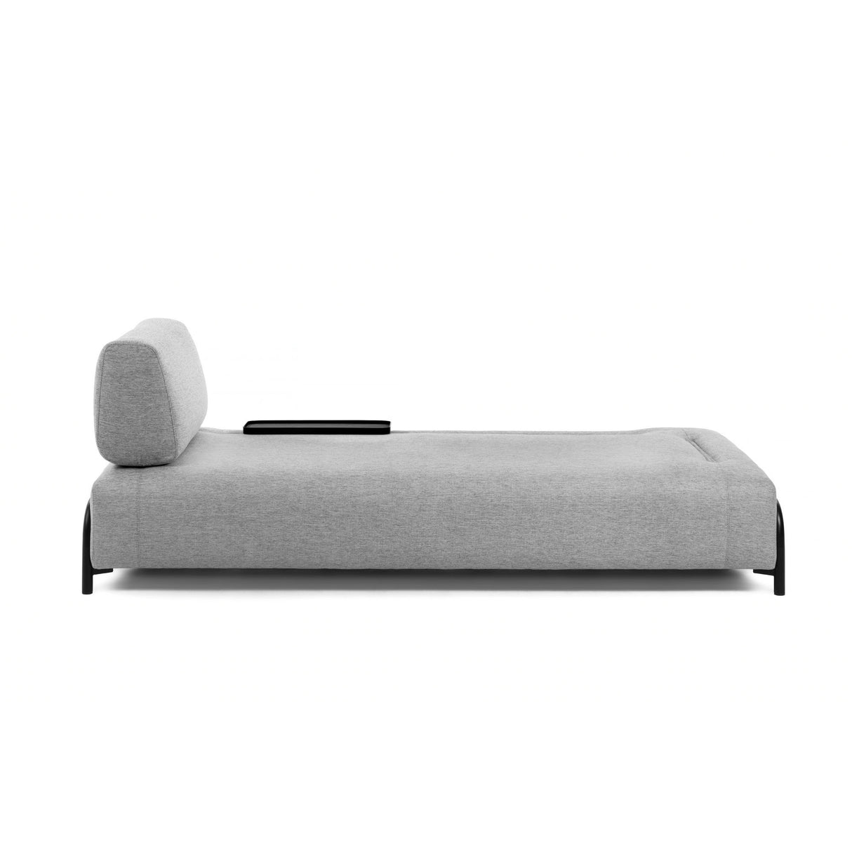 Compo 3-Sitzer Sofa hellgrau mit kleinem Tablett 252 cm - ZEN ZONE