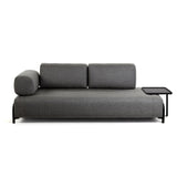 Compo 3-Sitzer Sofa dunkelgrau 232 cm - ZEN ZONE