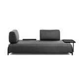 Compo 3-Sitzer Sofa dunkelgrau 232 cm - ZEN ZONE