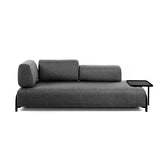 Compo 3-Sitzer Sofa dunkelgrau 232 cm - ZEN ZONE