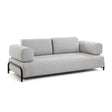 Compo 3-Sitzer Sofa hellgrau 232 cm - ZEN ZONE