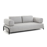 Compo 3-Sitzer Sofa hellgrau 232 cm - ZEN ZONE