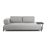 Compo 3-Sitzer Sofa hellgrau 232 cm - ZEN ZONE