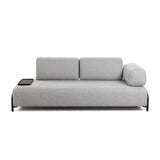 Compo 3-Sitzer Sofa hellgrau 232 cm - ZEN ZONE