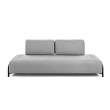 Compo 3-Sitzer Sofa hellgrau 232 cm - ZEN ZONE