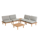 Viridis Outdoor Set, bestehend aus 4 Sessel und 2 Tischen FSC 100% - ZEN ZONE Furniture