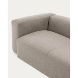 Blok 4-Sitzer-Ecksofa beige 320 x 230 cm / 230 x 320 cm - ZEN ZONE