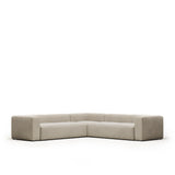 Blok 6-Sitzer Ecksofa in beige 320 x 320 cm - ZEN ZONE