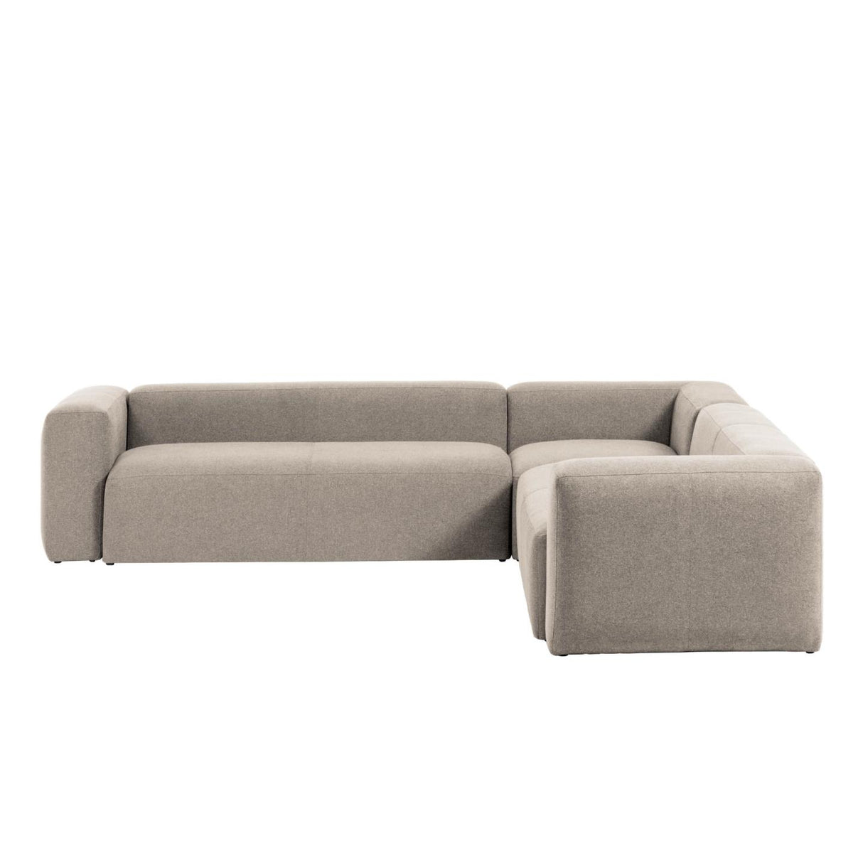 Blok 6-Sitzer Ecksofa in beige 320 x 320 cm - ZEN ZONE