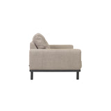 Noa 3-Sitzer Sofa beige und Beine mit dunklem Finish 230 cm - ZEN ZONE