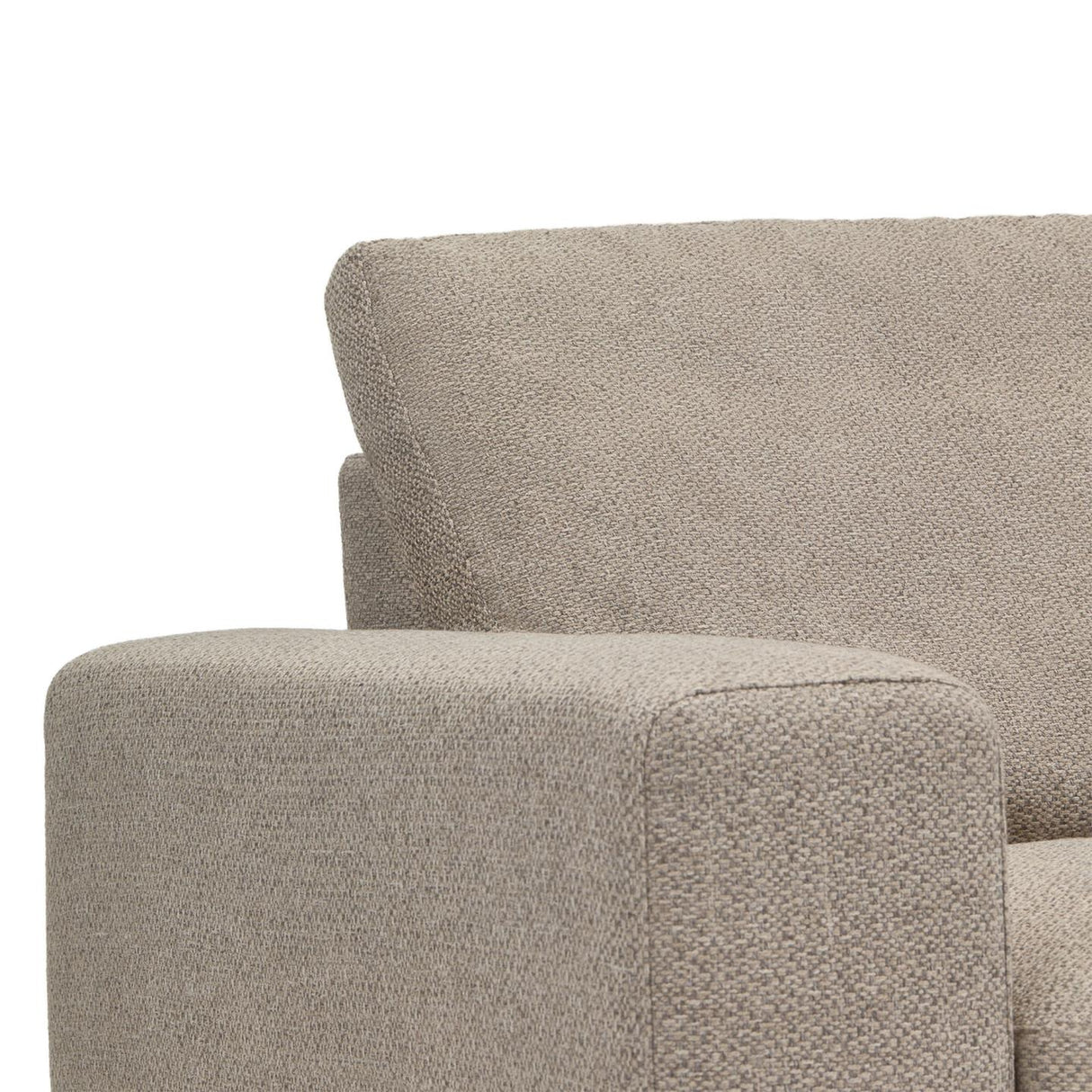 Noa 3-Sitzer Sofa beige und Beine mit dunklem Finish 230 cm - ZEN ZONE