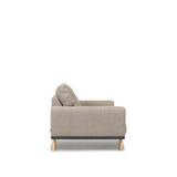 Noa 3-Sitzer Sofa beige mit Beinen naturbelassen 230 cm - ZEN ZONE