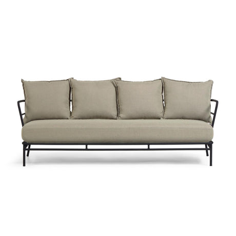 Mareluz 3-Sitzersofa aus schwarzem Stahl 197 cm - ZEN ZONE