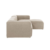 Blok 3-Sitzer Sofa mit Chaiselongue rechts in beige 300 cm - ZEN ZONE