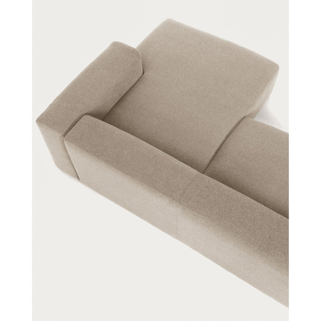 Blok 3-Sitzer Sofa mit Chaiselongue rechts in beige 300 cm - ZEN ZONE