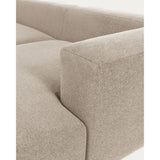 Blok 3-Sitzer Sofa mit Chaiselongue rechts in beige 300 cm - ZEN ZONE