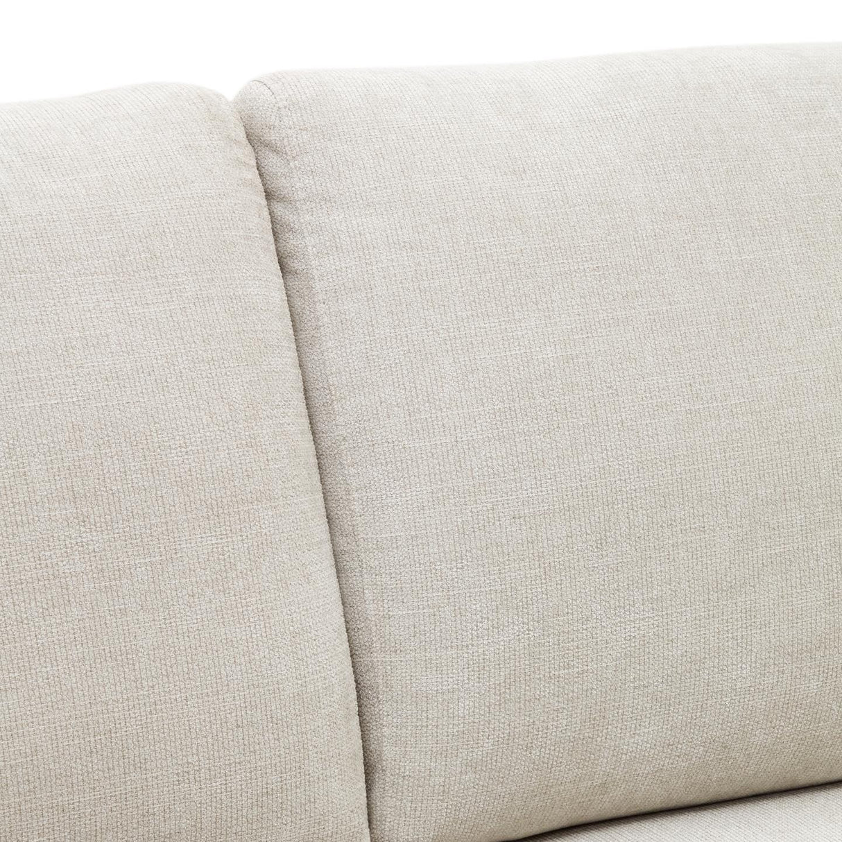 Gilma 2-Sitzer-Sofa aus Chenille in Perle und Beine mit natürlichem Finish 170 cm - ZEN ZONE