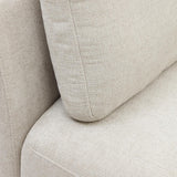 Gilma 2-Sitzer-Sofa aus Chenille in Perle und Beine mit natürlichem Finish 170 cm - ZEN ZONE