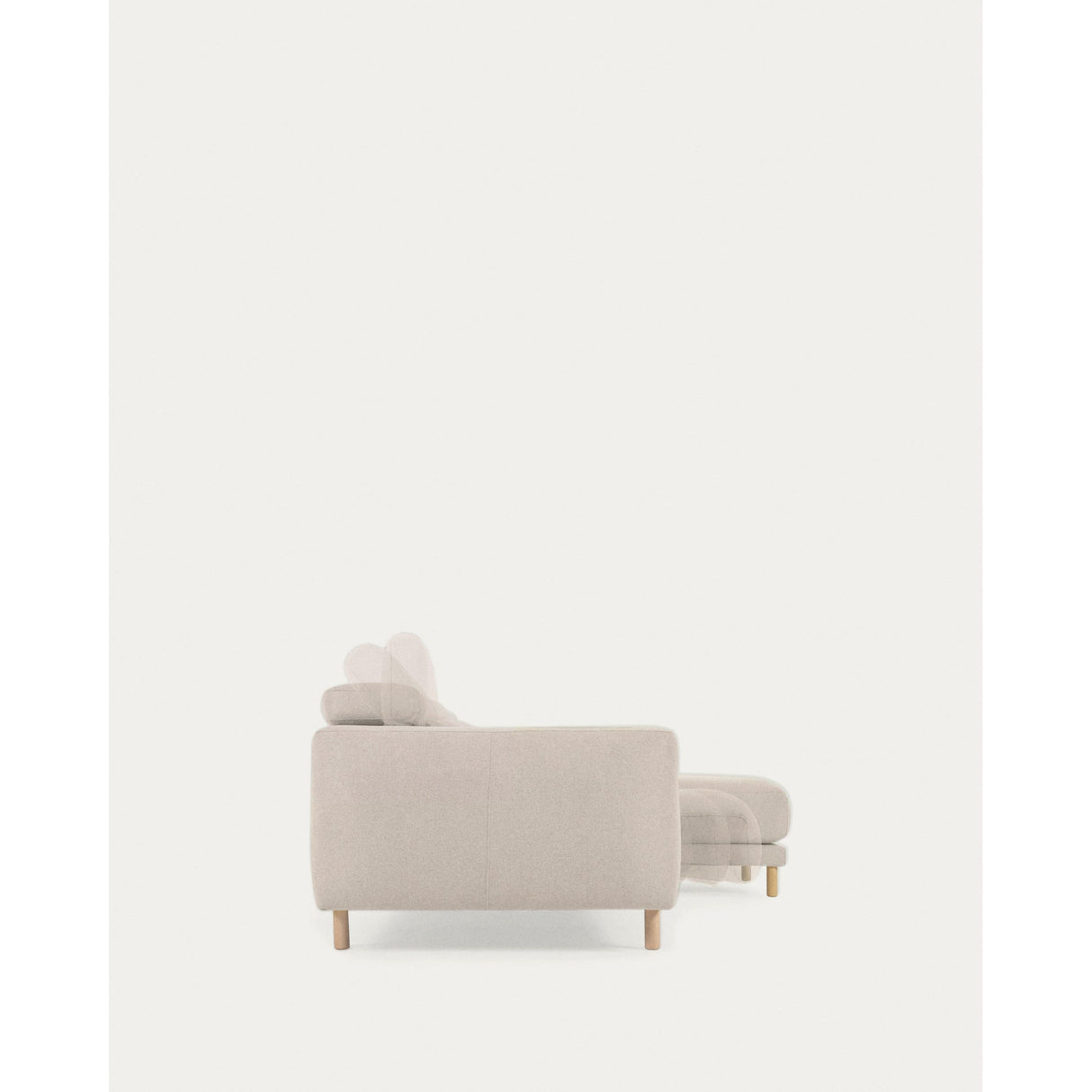 Singa 3-Sitzer Sofa mit Chaiselongue rechts weiß 296 cm - ZEN ZONE