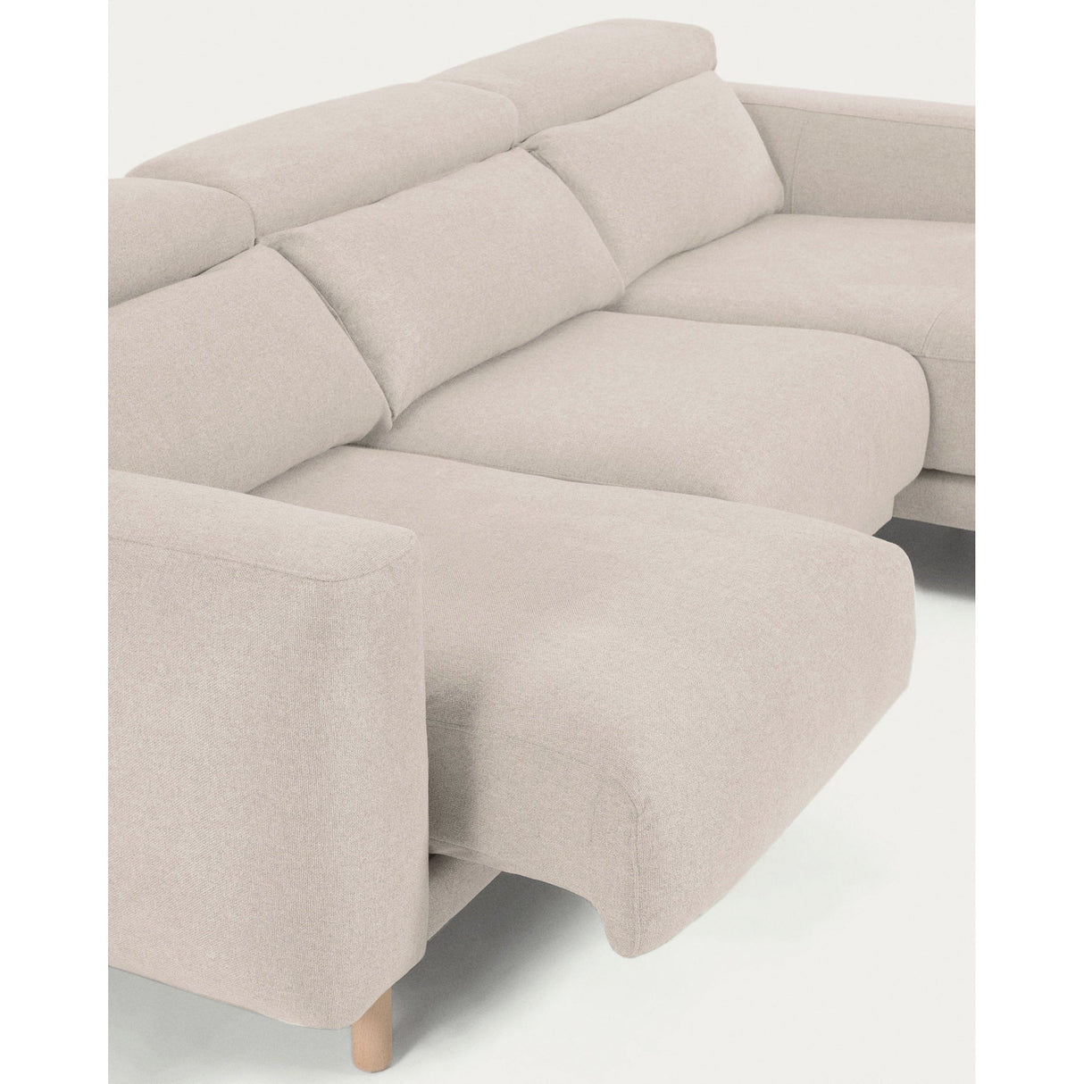 Singa 3-Sitzer Sofa mit Chaiselongue rechts weiß 296 cm - ZEN ZONE