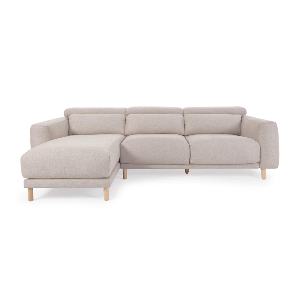 Singa 3-Sitzer Sofa mit Chaiselongue links beige 296 cm - ZEN ZONE