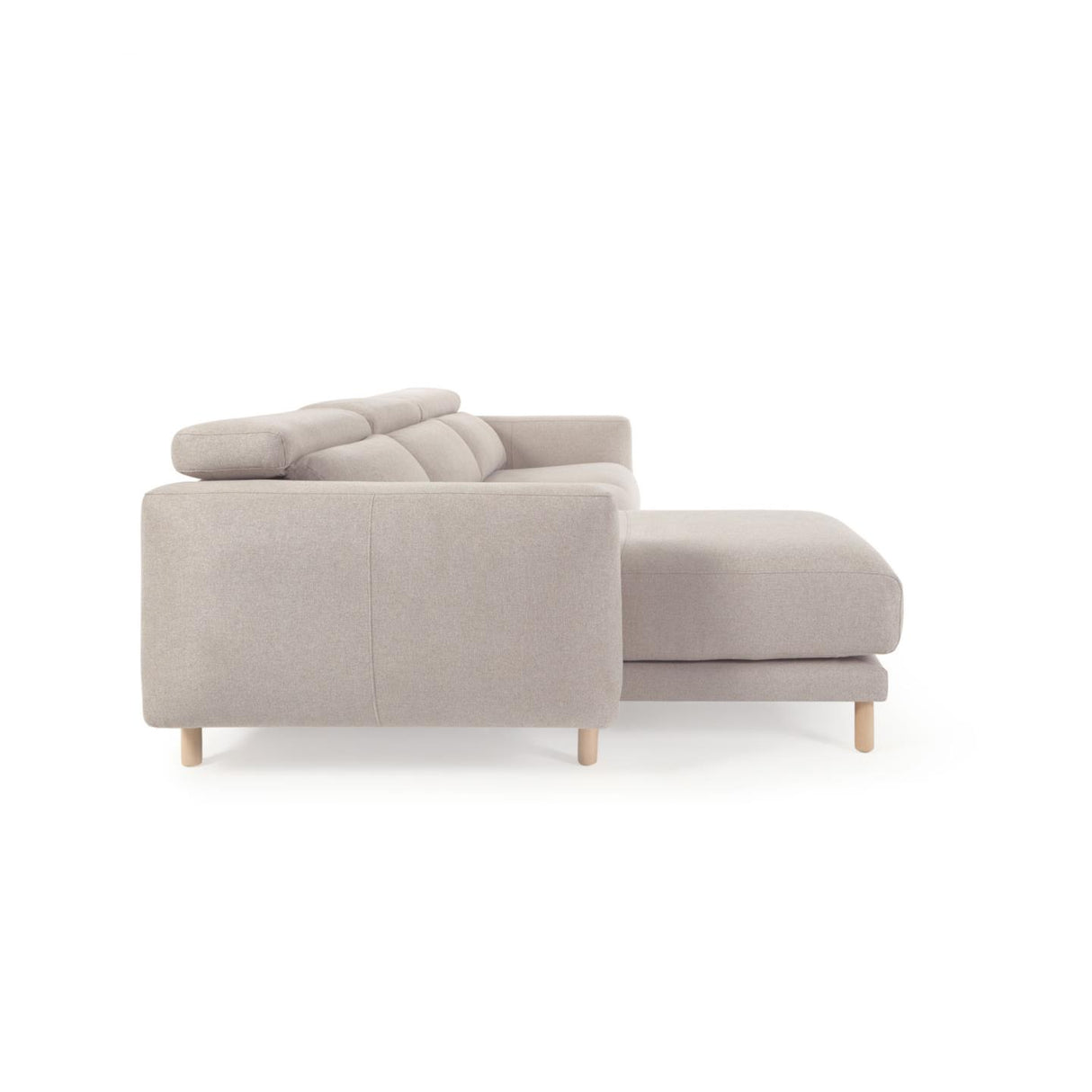 Singa 3-Sitzer Sofa mit Chaiselongue links beige 296 cm - ZEN ZONE