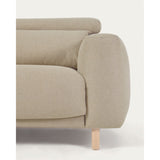 Singa 3-Sitzer Sofa mit Chaiselongue links beige 296 cm - ZEN ZONE