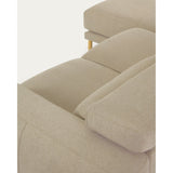 Singa 3-Sitzer Sofa mit Chaiselongue links beige 296 cm - ZEN ZONE