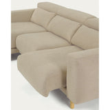 Singa 3-Sitzer Sofa mit Chaiselongue links beige 296 cm - ZEN ZONE