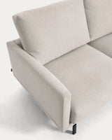 Galene 3-Sitzer Sofa beige mit Chaiselongue rechts 214 cm - ZEN ZONE Furniture