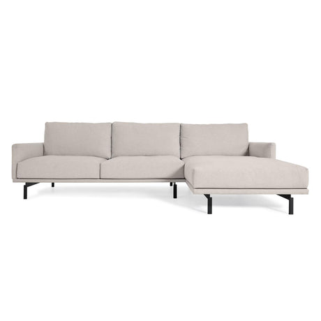 Galene 4-Sitzer Sofa beige mit Chaiselongue rechts 314 cm - ZEN ZONE