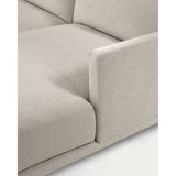 Galene 4-Sitzer Sofa beige mit Chaiselongue rechts 314 cm - ZEN ZONE