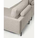 Galene 4-Sitzer Sofa beige mit Chaiselongue rechts 314 cm - ZEN ZONE